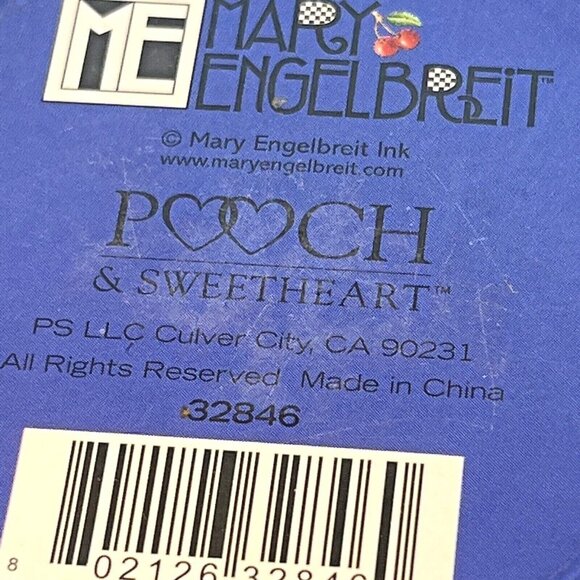 MARY ENGELBREIT Pooch & Sweetheart ‘THE QUEEN OF HEARTS’ Trinket Box - Picture 2 of 12